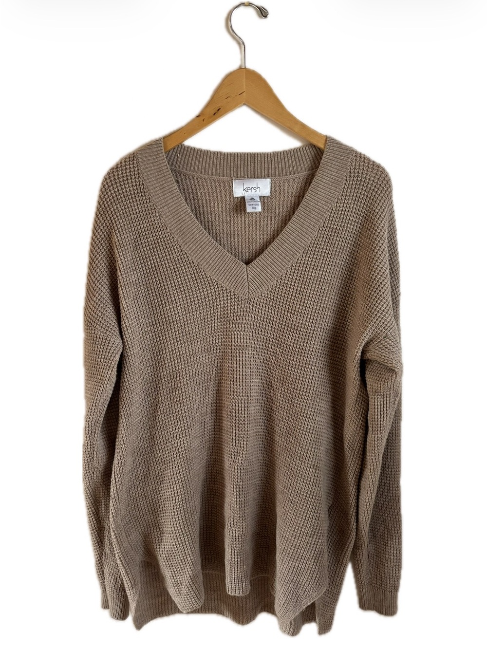 Kersh Cozy Knit Sweater Merino Wool Cotton Tencel